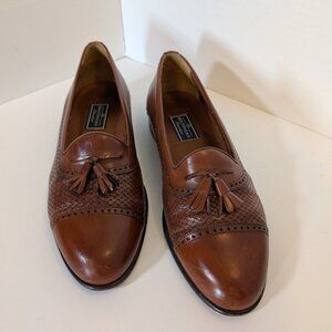 Bostonian Florentine Men's Brown Leather Loafers w/ Tassels Made in Italy Size 9
